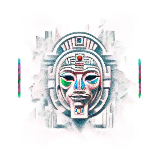 Lost Civilization Mask Like Mayan