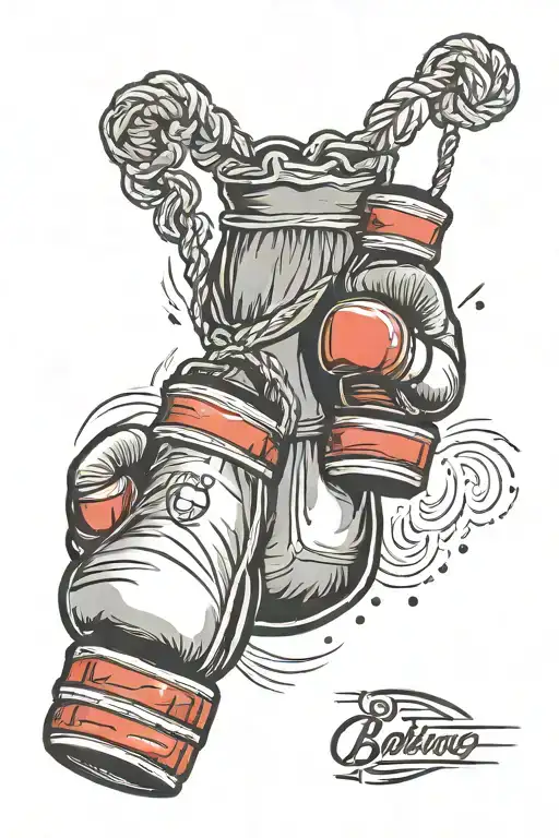 Boxing Sandbag Red And Black