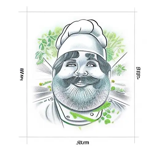 Chef Knife With A Garden Behind It