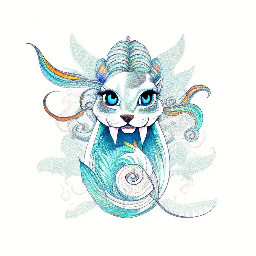 Siren With A Big Beautiful Tail