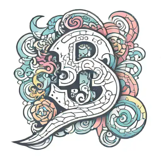 Number 34 In 3D Version And Color