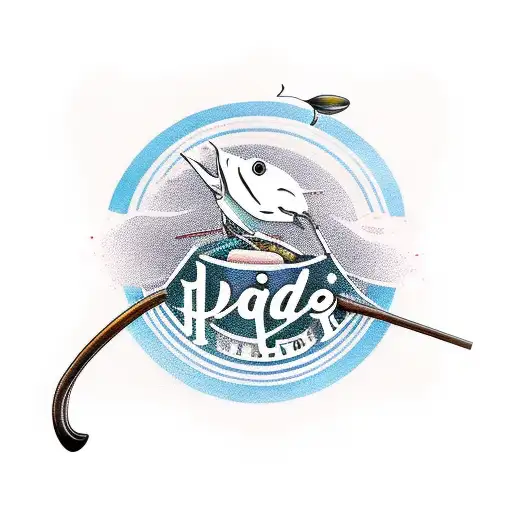 Tattoo For My Dad Who Loves Fishing And Playing Guitar