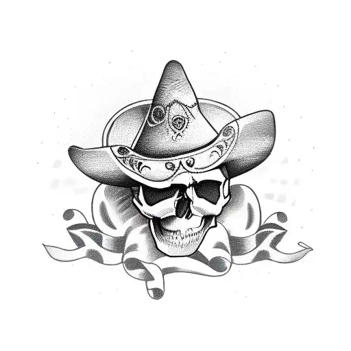Skull In Sombrero