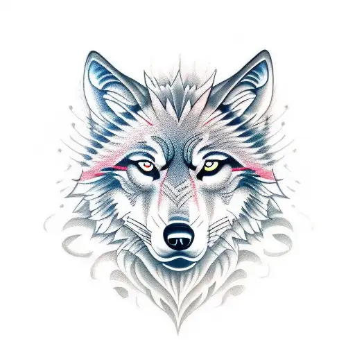 Neo Traditional Wolf