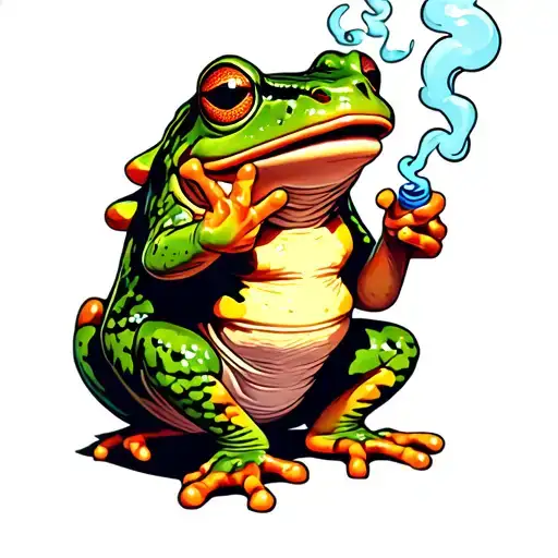 Magical Frog Smoking