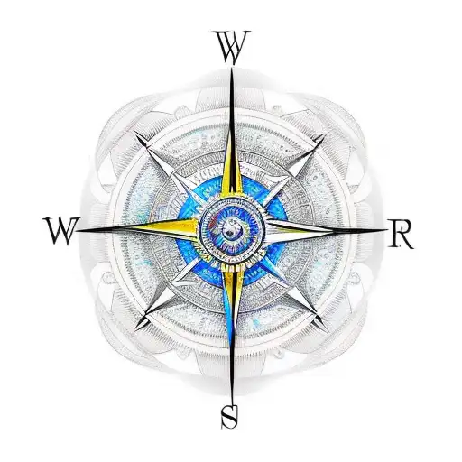 Warrior Helmet Mandala Compass
