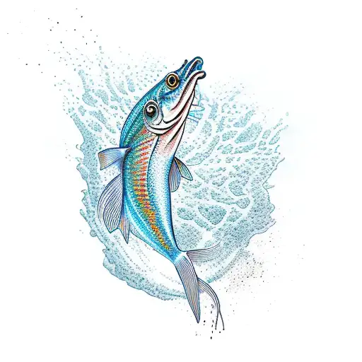 A Fish Jumping Out Of Water