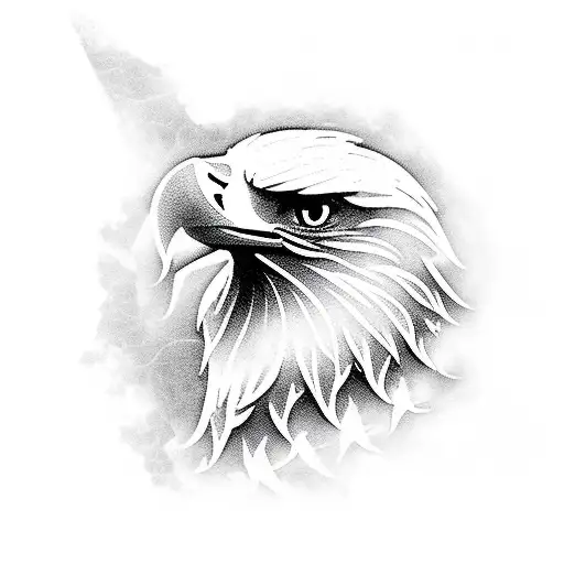 Eagle Head With Samuraihelmet