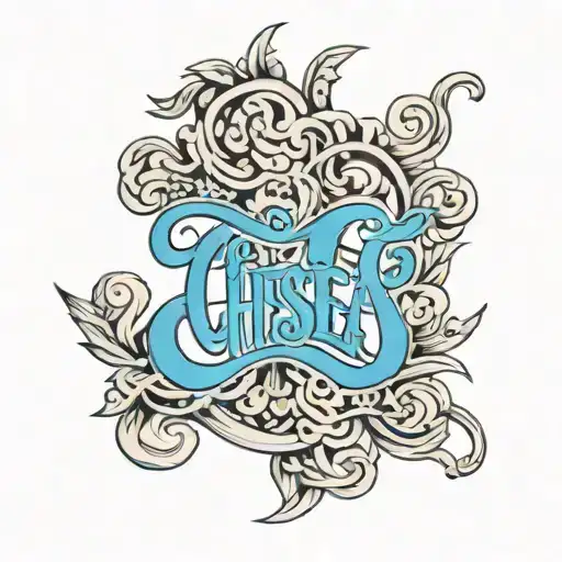 Two Word Ambigram Of Chelsea Roger