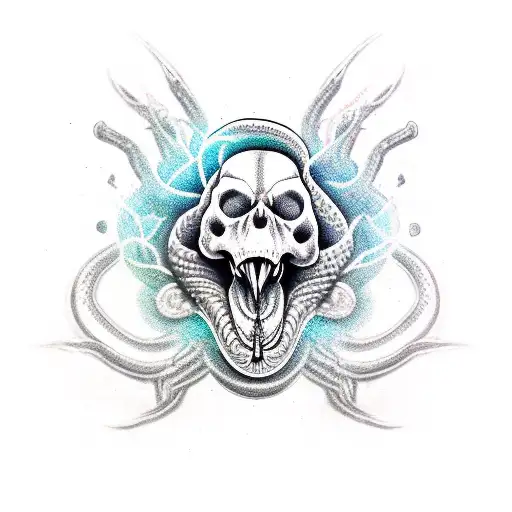Snake King Skull