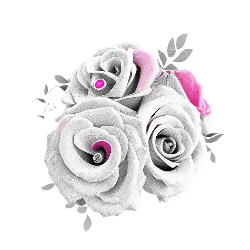 Flower Pink With A Baby