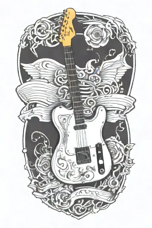 Preamp Tube And Telecaster Electric Guitar