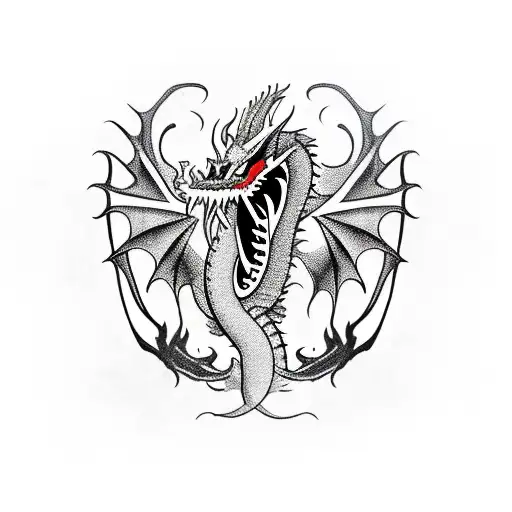 Dragon With Mma Gloves