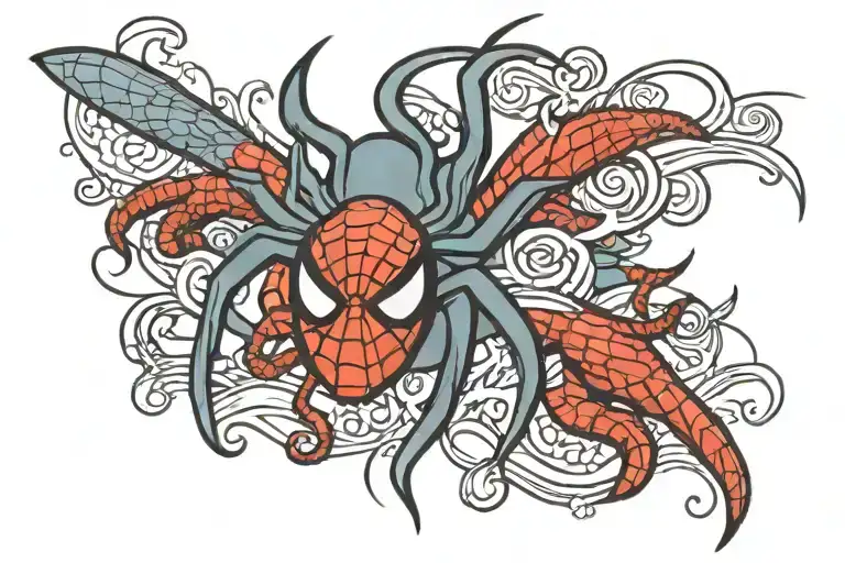 Name And Date Cursive Writing In Remembrance Tattoo Including Spiderman