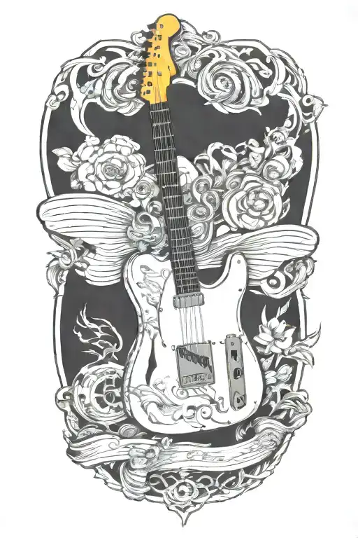 Preamp Tube And Telecaster Electric Guitar