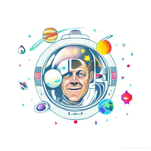 Space With Astronaut Gothic