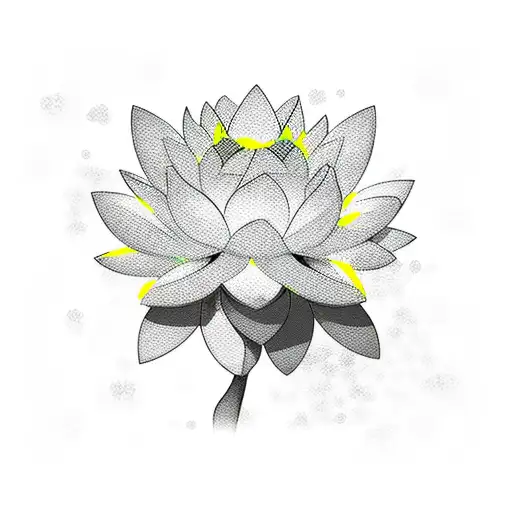 Anime Character Surrounded By Lotus Flowers
