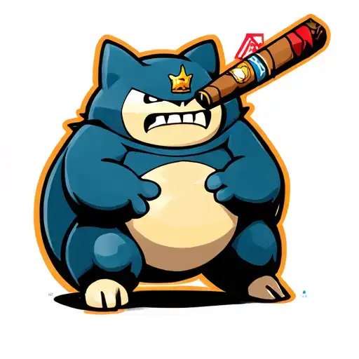 Snorlax Dressed Marvel King Pin With A Cigar