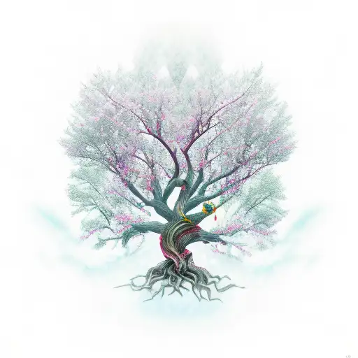 Yggdrasil With 9 Total Branches