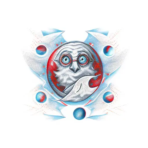 Red Moon And Star With Harry Potter