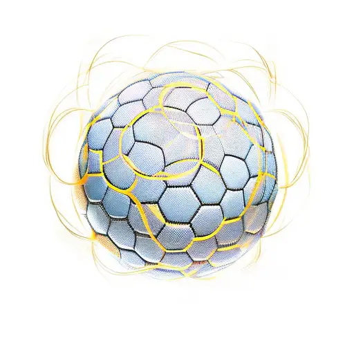 Bible Verse Intertwined With Soccer Ball