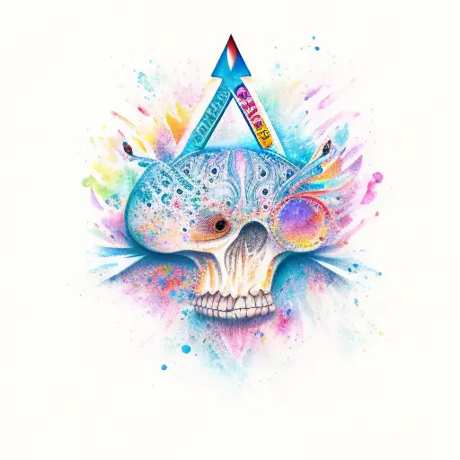 Printed Name Is Morielca And With Water Color Design