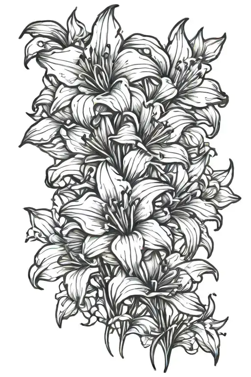 Deffodils Floral Tattoo For Forarm Half Sleeve