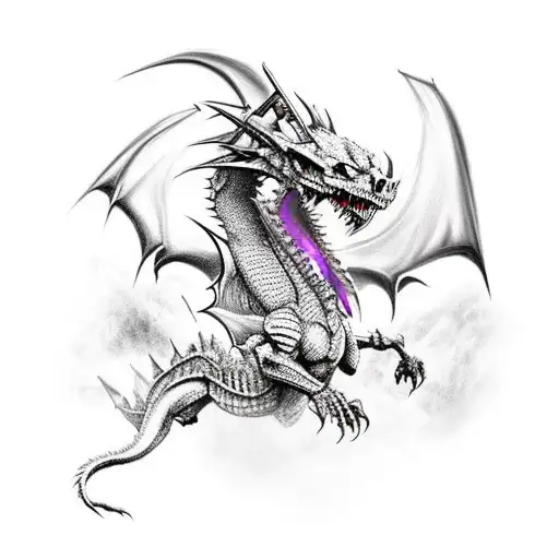 A Fierce Dragon Battling A Skeleton King In An Epic Gaming-inspired Scene