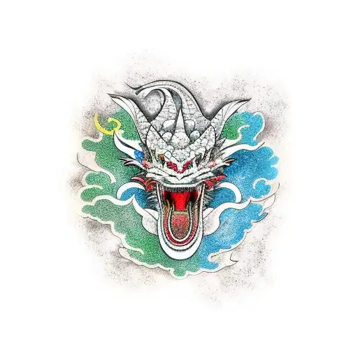 Japanese Dragon Chest Piece