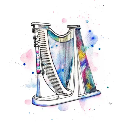Watercolor Harp