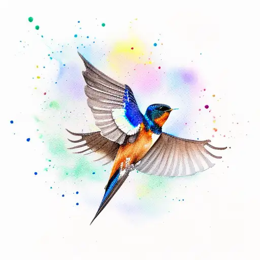 Barn Swallow Watercolor