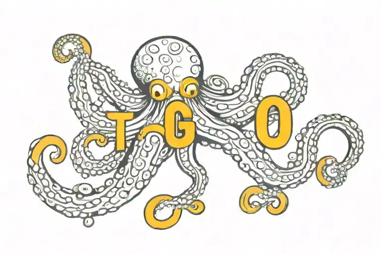 Octopus With The Letters Tog