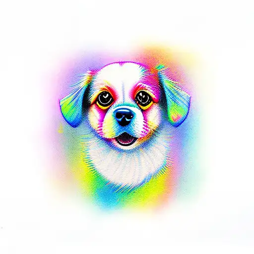 Dog By Rainbow