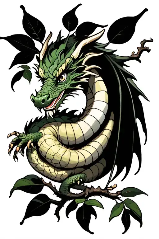 Dragon In A Lemon Tree Intertwined