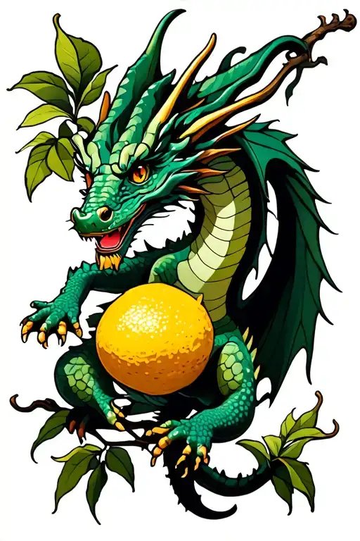 Dragon In A Lemon Tree Intertwined