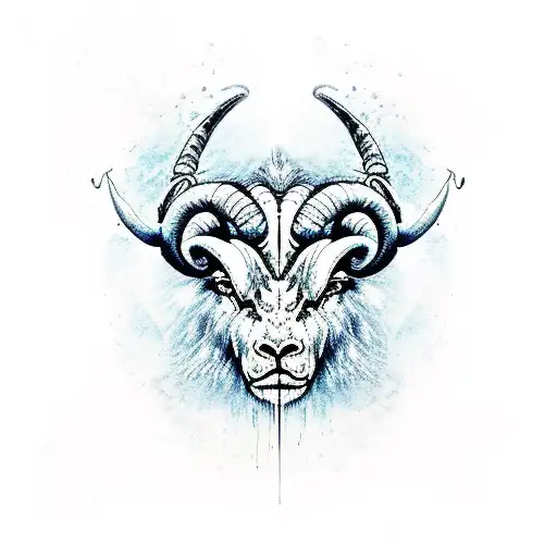 Aries In The Style Of Dark Shamanizm