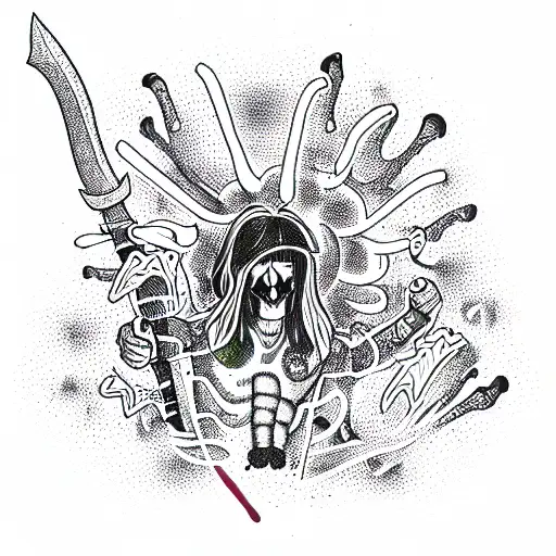 Psychedelic Mushroom Warrior