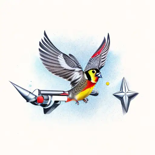 Carduelis Carduelis And Star