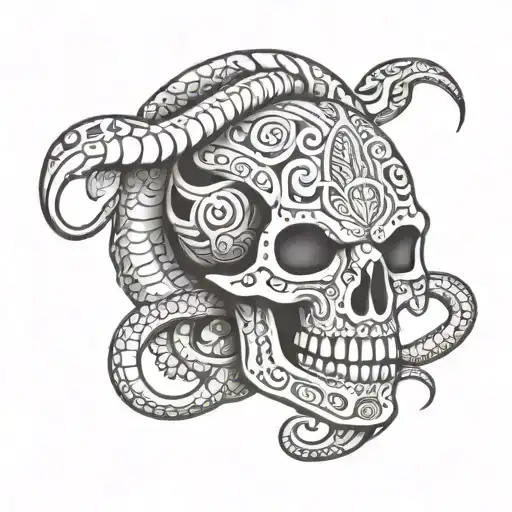 Mayan Skull Snake