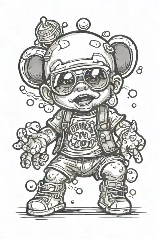 A Cool Baby With The Words What's Up You Cool Baby