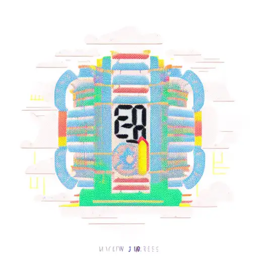 A Wrestling Ring Surrounded By Hourglasses