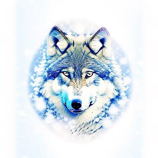 Wolf Forest Snow Mountains