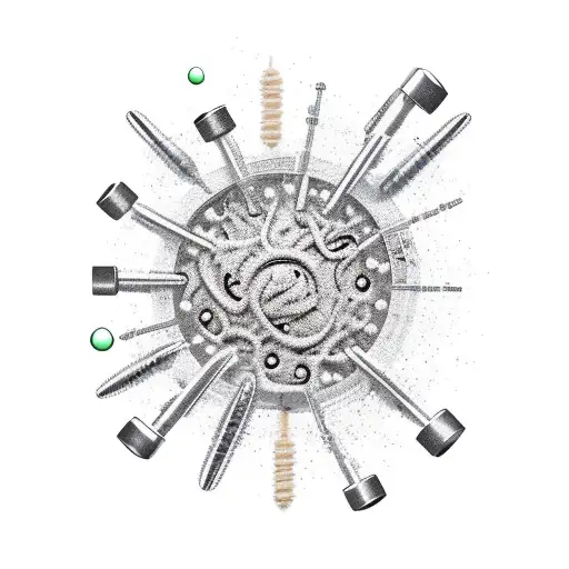Open Wound Covered By Skin Pinned Down With Needles With Molecule And Dna Coming Out