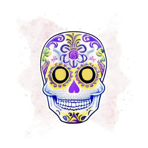 Los Angeles Lakers Sugar Skull With Kobe
