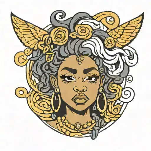 Black Woman Cartoon Character