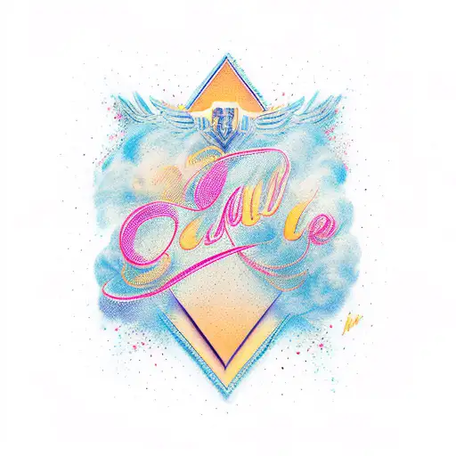 A Cursive Script Of The Lyrics From A Favorite Song