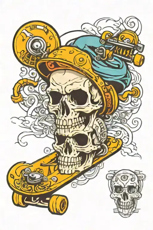 Skull Skateboard