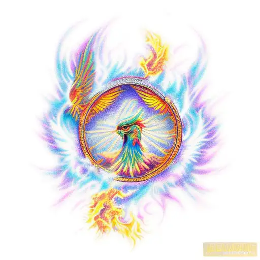 Phoenix Rising From The Sun