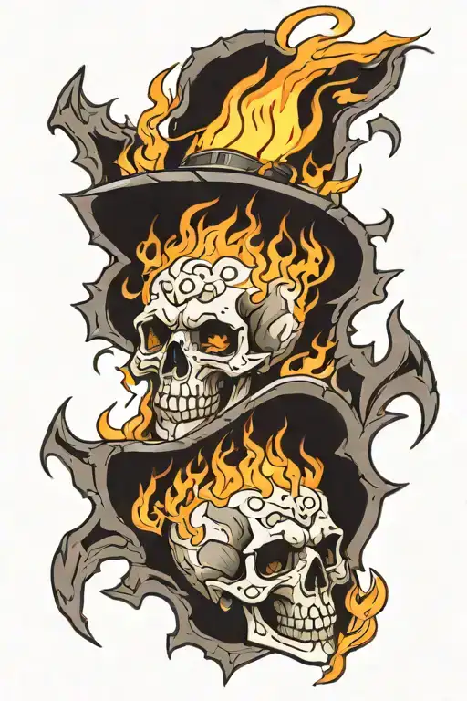 Fire And Skulls
