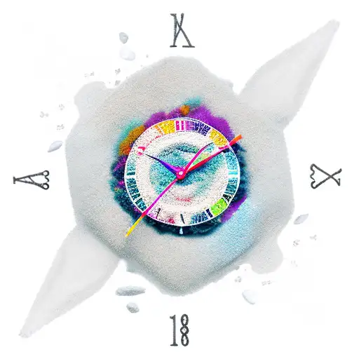 Raven With Sand Clock